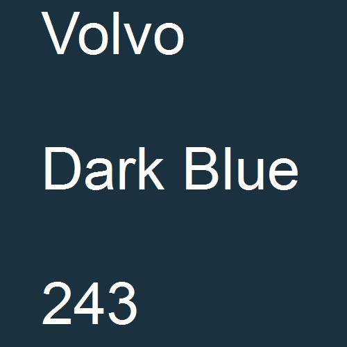 Volvo, Dark Blue, 243.